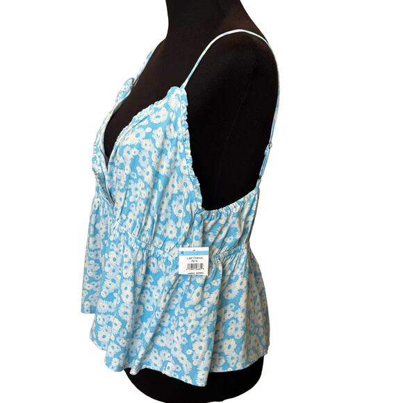 NORDSTROM ABOUND ~ Spaghetti Strap Neck Floral Print Top XS 100% VISCOSE - Picture 3 of 5